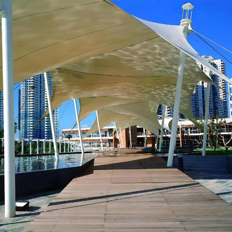 黄石膜结构景观棚